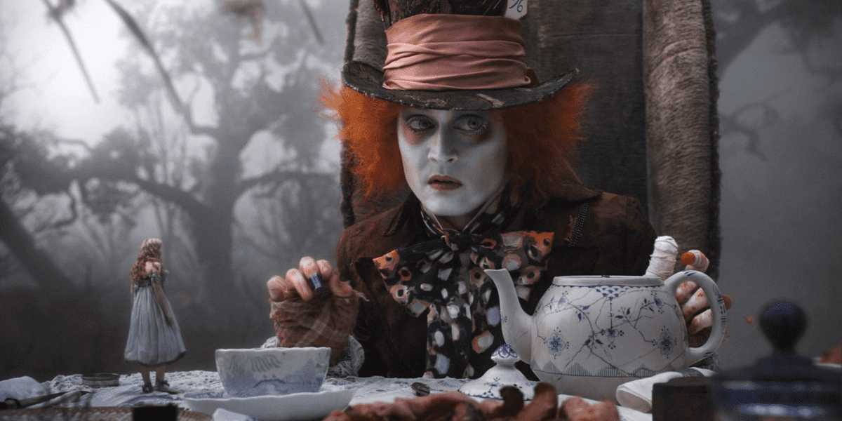 Johnny Depp as the Mad Hatter