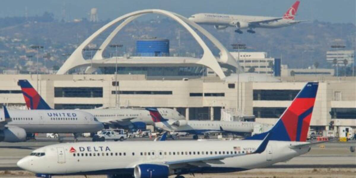 Delta Airlines terminal at LAX exterior