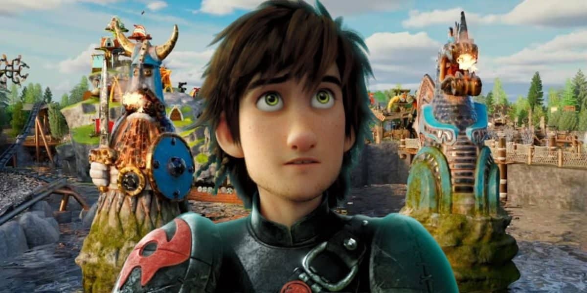 Hiccup in front of Isle of Berk