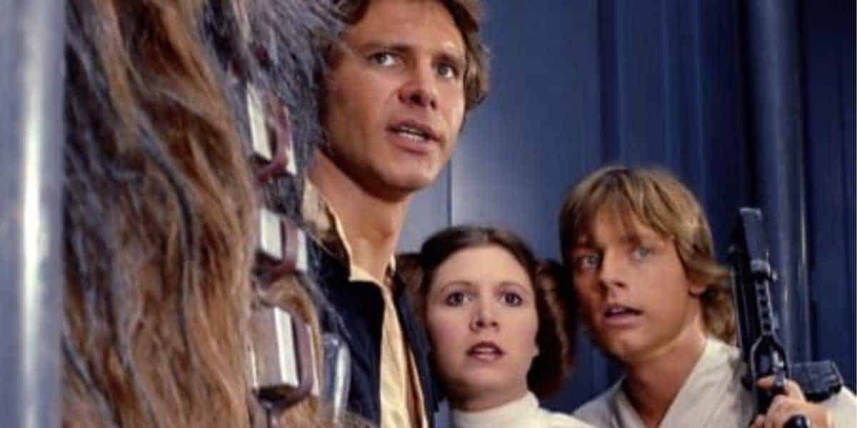 'Star Wars' trio of Han Solo, Princess Leia, and Luke Skywalker