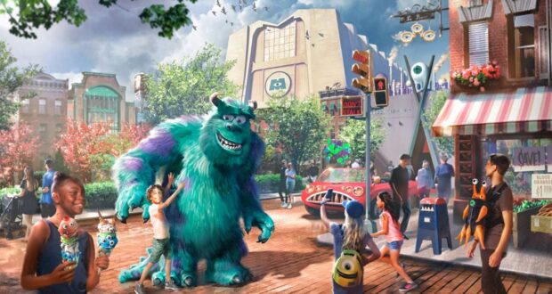 Concept art for Monstropolis at Disney's Hollywood Studios, which will replace Muppet*Vision 3D