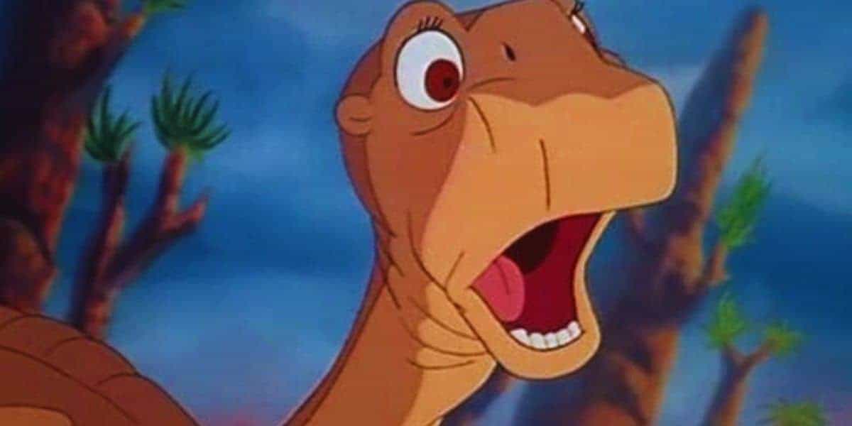 Littlefoot shocked in 'The Land Before Time'