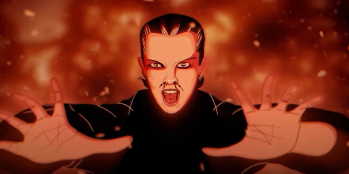 'Stranger Things' Eleven in animated form, per the Stranger Morning Cartoons Netflix Seasons 1-4 recap
