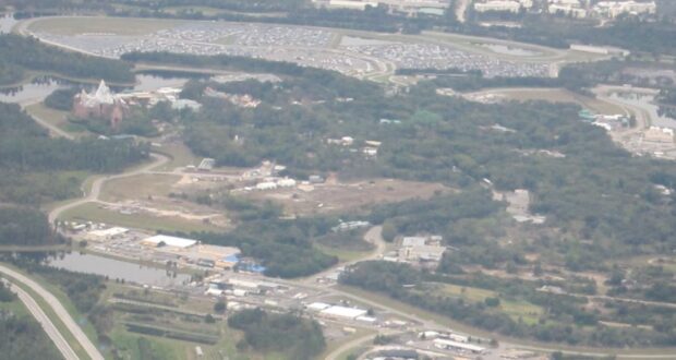 Aerial view of Disney's Animal Kingdom Theme Park.