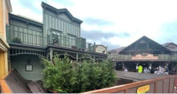 Construction in Frontierland at the Magic Kingdom
