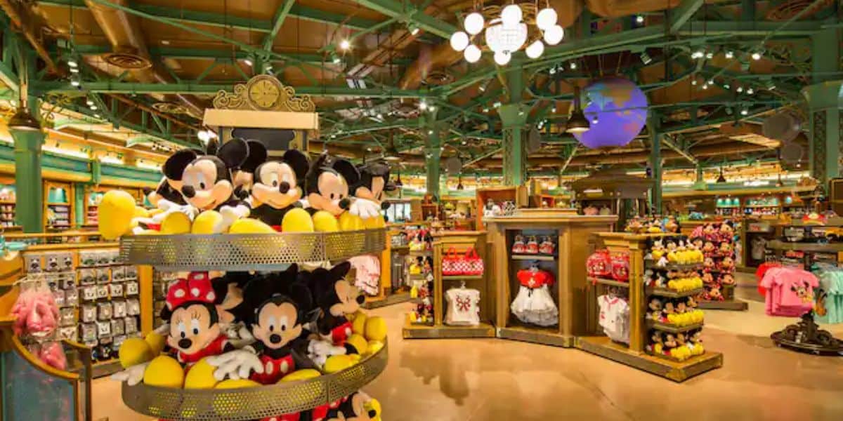 Disney merch in store at Shanghai Disneyland