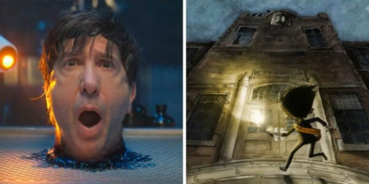 (Left) Goosebumps Series, (Right) Eerie Elementary artwork