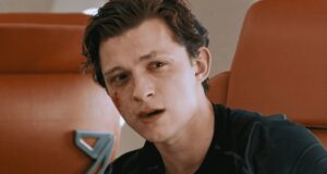 Tom Holland as Peter Parker crying