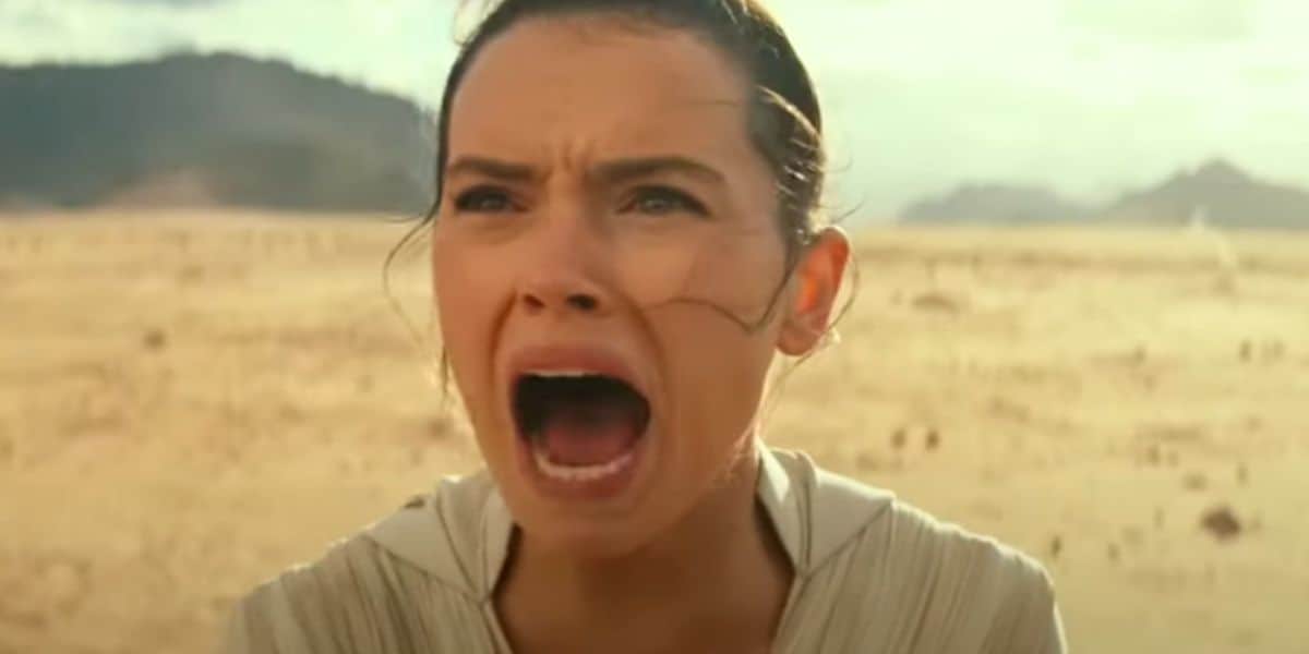 Rey screaming in 'The Rise of Skywalker'