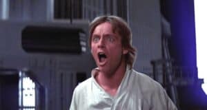 Luke Skywalker screaming