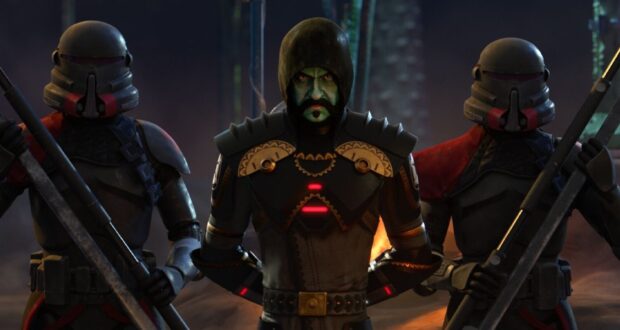 Still from the episode "Bandits of Golak" in "Star Wars: Visions"