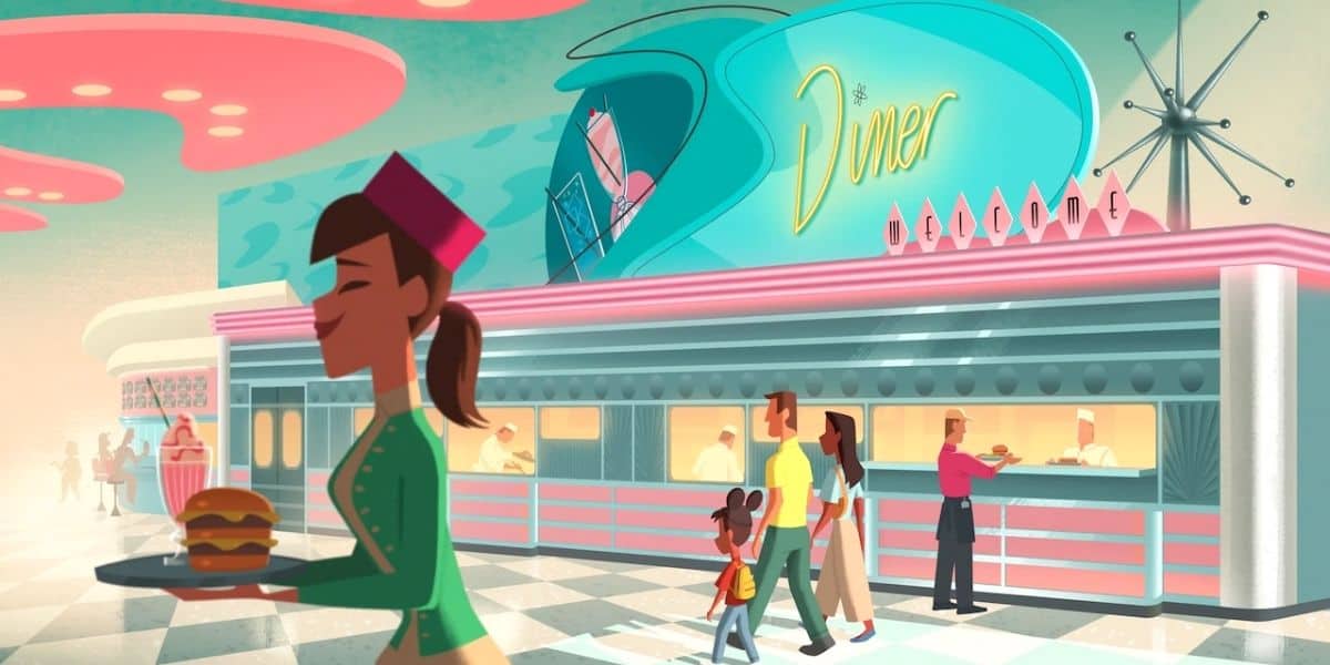 Concept art for the refreshed Annette's