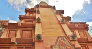 The pyramid in the Mexico World Showcase Pavilion at EPCOT