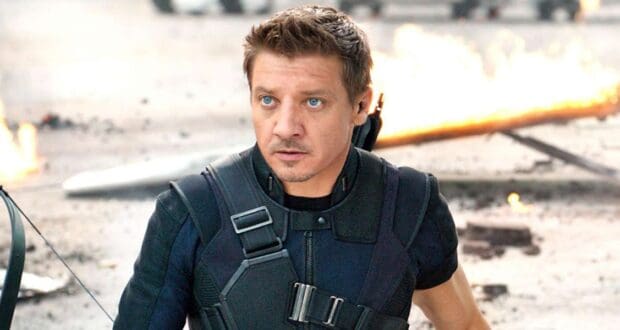 Jeremy Renner as Hawkeye in 'The Avengers'