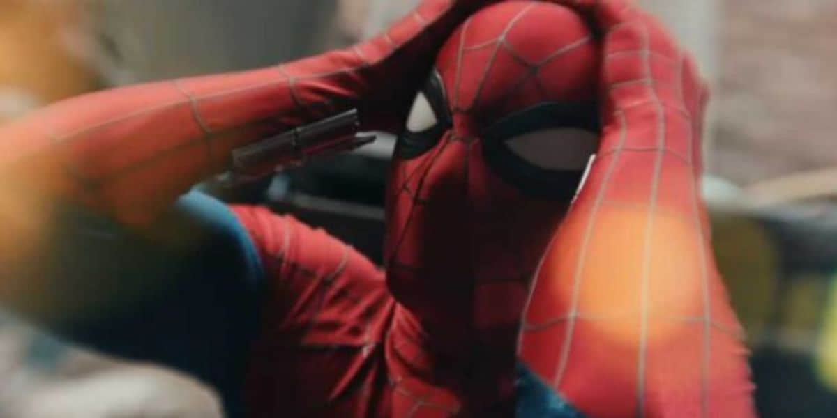 Tom Holland's Spider-Man holding his head in the 'Spider-Man: Brand New Day' trailer