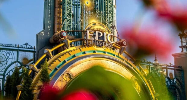 The Chronos entrance portal at Universal Epic Universe.