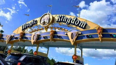 The entrance gate to Magic Kingdom at Walt Disney World.