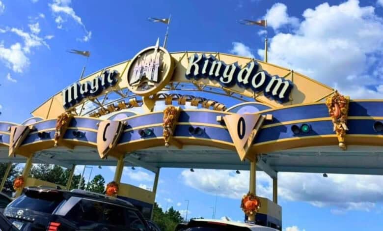 The entrance gate to Magic Kingdom at Walt Disney World.