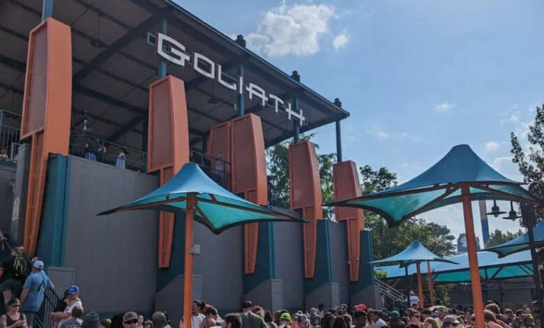 Goliath station at Six Flags.