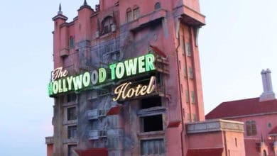 The Twilight Zone Tower of Terror at Disney’s Hollywood Studios.