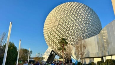 Spaceship Earth at Disney World.