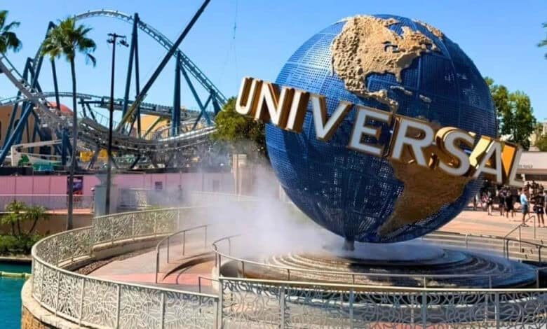 The Universal Globe at Universal Studios.