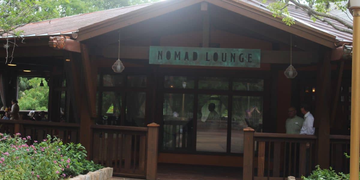 Entrance to Nomad Lounge at Disney’s Animal Kingdom Theme Park.