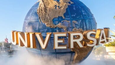 The Universal Studios globe at Universal Orlando.