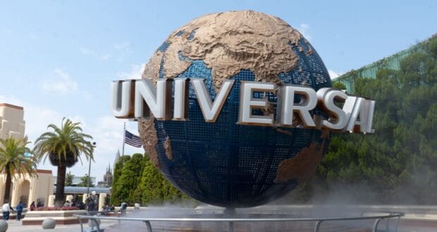 The Universal globe at Universal Studios Japan