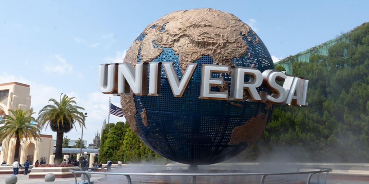 The Universal globe at Universal Studios Japan