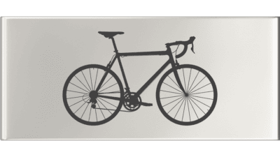 Sidetag Racercykel - Grå: Elegant grå landevejscykel med sænket styr og tynde dæk, perfekt til cykelentusiaster.