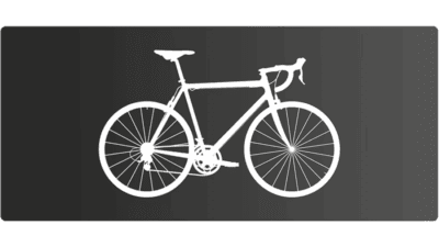 Sidetag Racercykel - Sort: Elegant sort racercykel med sænket styr og tynde dæk, ideel til cykelentusiaster.