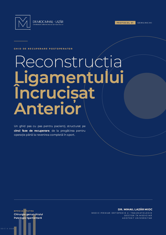Ghid de reconstrucție a ligamentului încrucișat anterior postoperator.