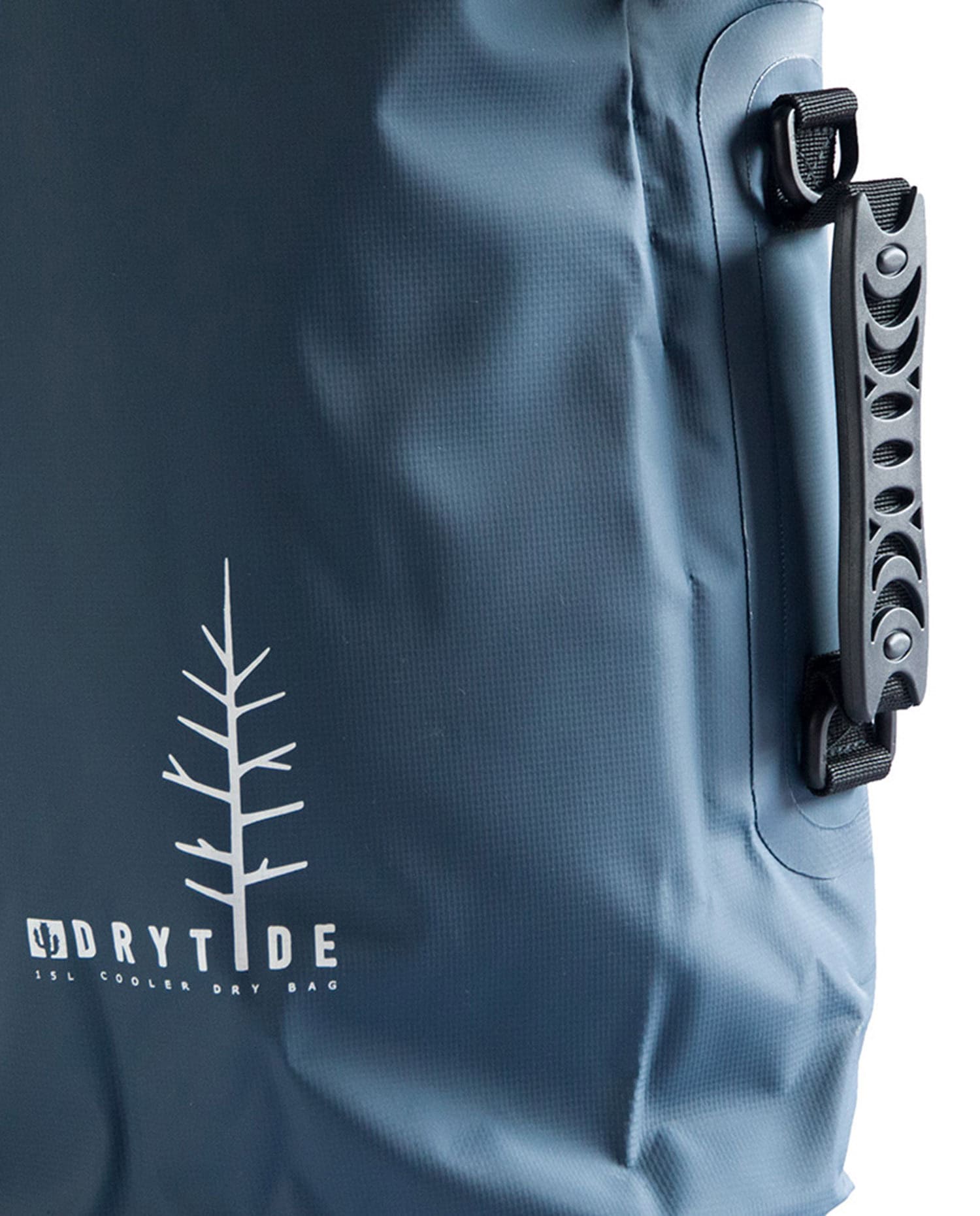 DryTide 15L cooler logo and side carrying handle