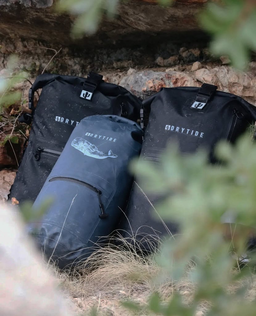 DryTide 30L dry bag packed with other gear DryTide 30L dry bag packed with other gear