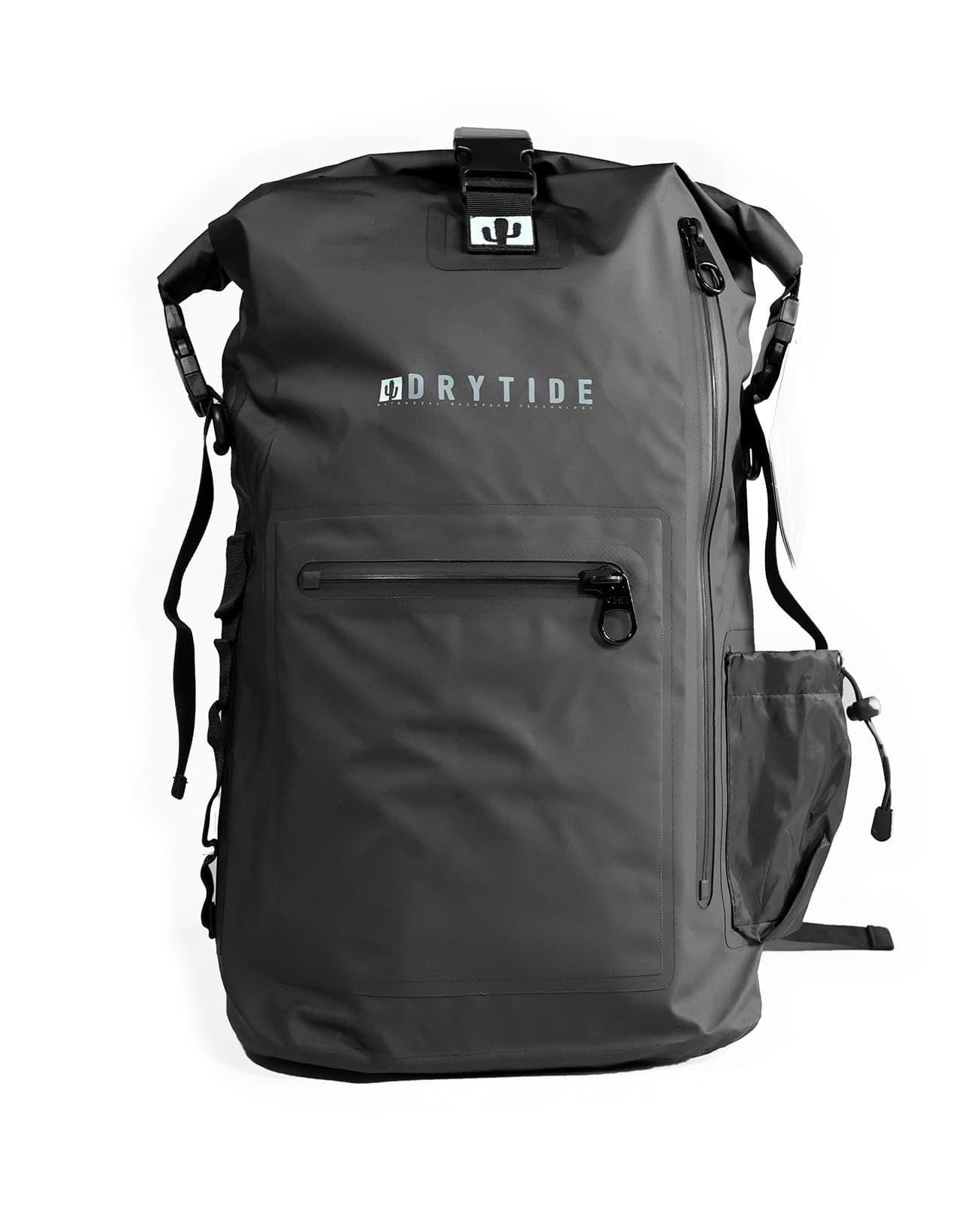 Durable waterproof backpack with multiple compartments and adjustable straps.