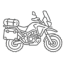 Motorcycle travel Motorcycle travel icon