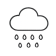 Rain and bad weather Raining weather icon