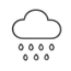 Rain and bad weather Raining weather icon