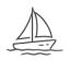 Sailing and boating Sailing icon