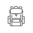 Travel Travel backpack icon