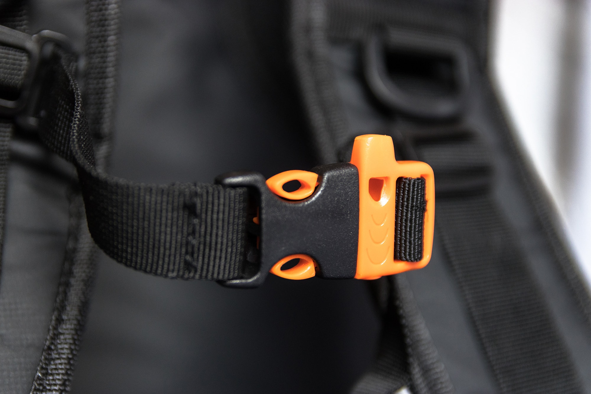 waterproof backpack with sternum strap whistle