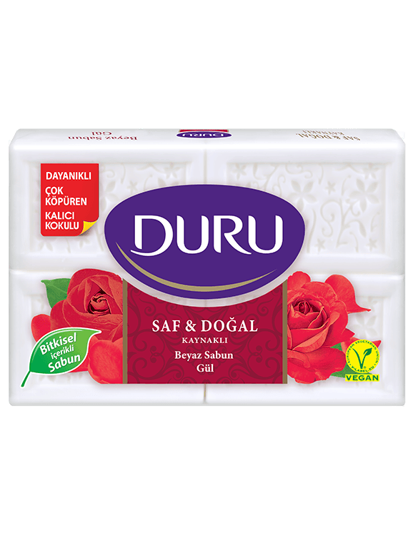 Duru Saf & Doğal Kaynaklı Gül Banyo Sabunu