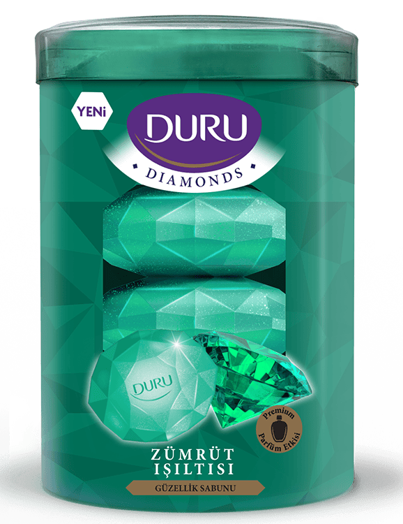 Duru Diamonds Serisi Exotic Green Diamond 4 Adet Güzellik Sabunu
