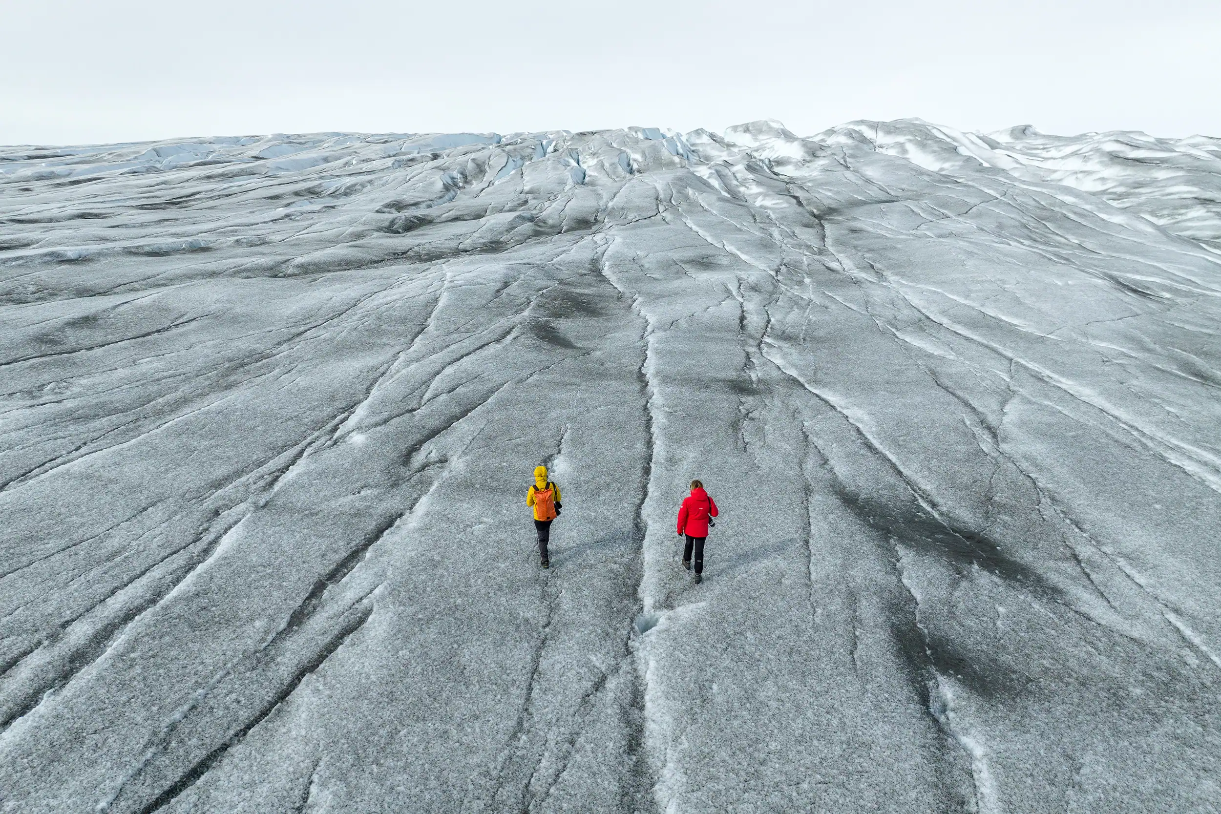 View over the Greenland Ice Sheet.