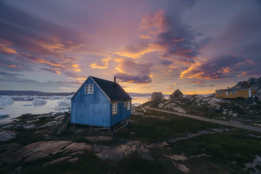 Sunset at Tiilerilaaq.