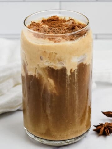 This is a photo of the pumpkin cream cold brew (Starbucks-copy cat)