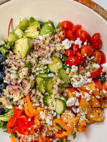 This is a picture of the end of summer salad
