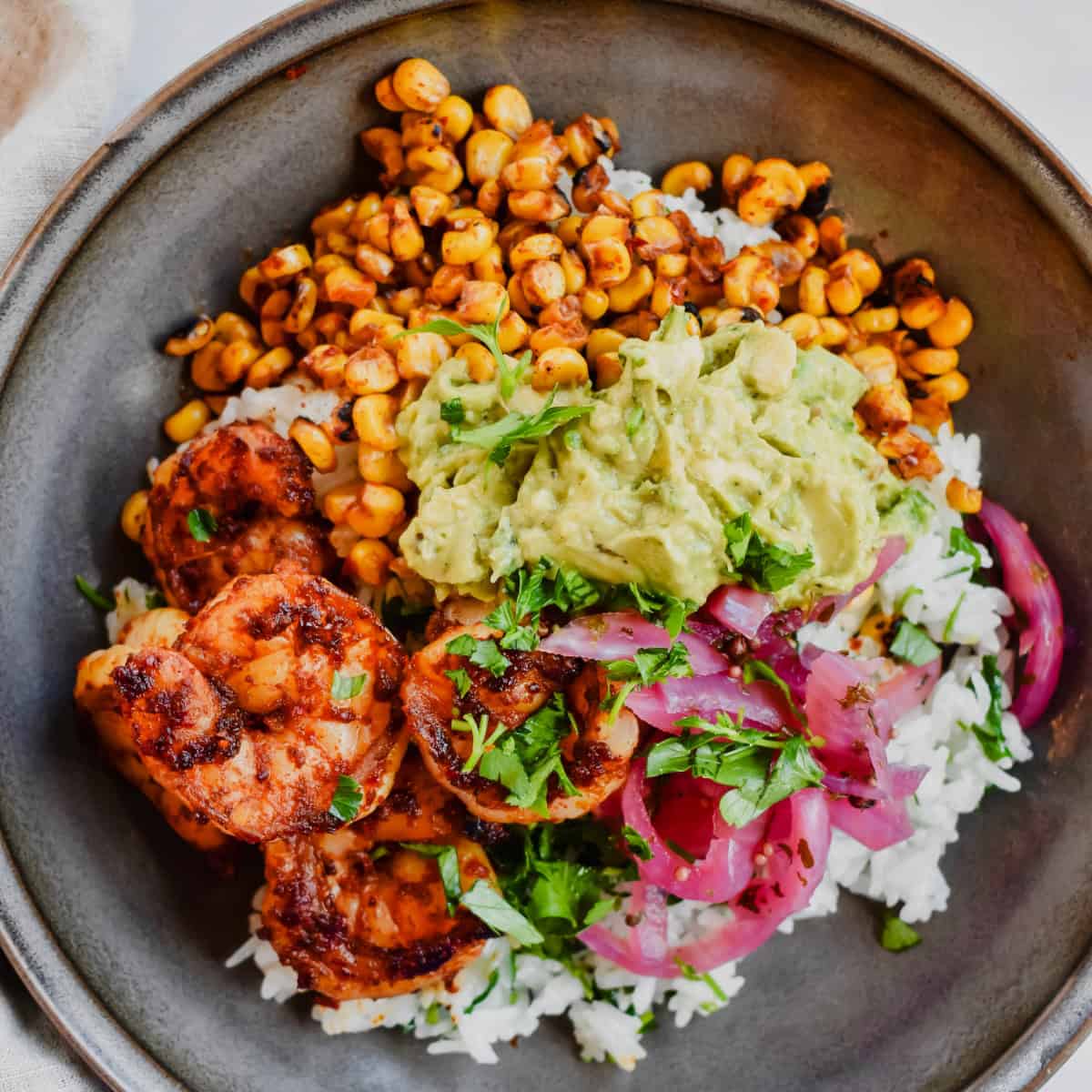 Easy chili lime shrimp bowls