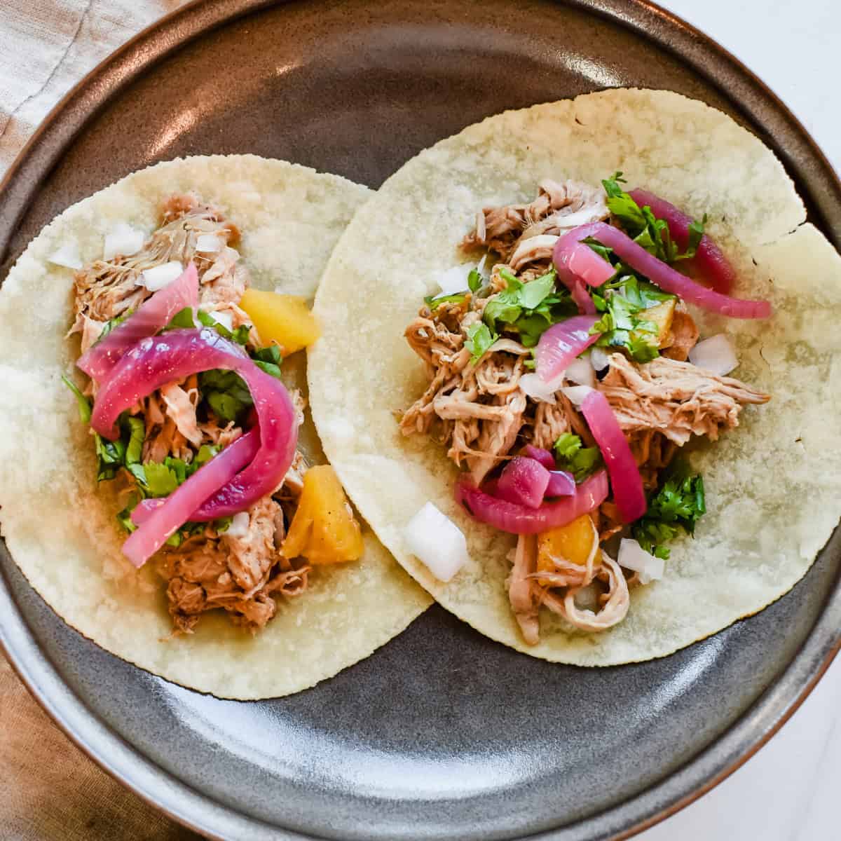 4 Ingredient Slow Cooker Pork Tenderloin Tacos
